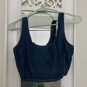 Denim Crop Top
